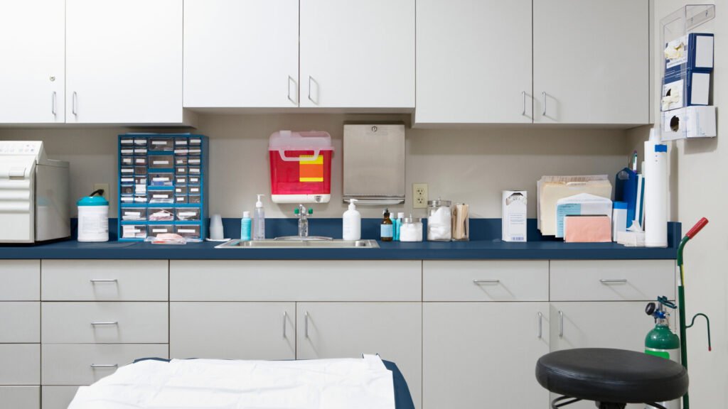 medical exam room cabinets